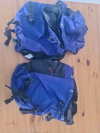 Alforjas para bicicleta azul