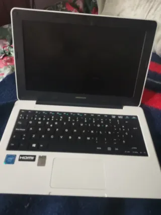 Portátil Medion Blanco y Negro