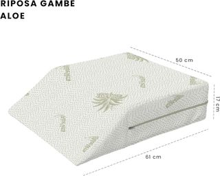 Italian Bed Linen Almohada descansa piernas, Aloe,