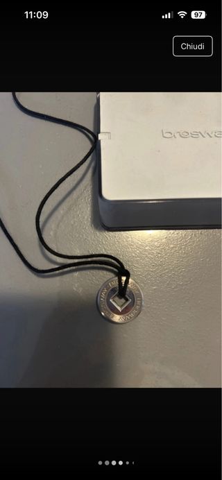 Collana Brosway Uomo Argento e Blu