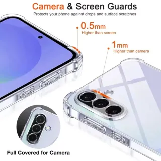 Funda y Cristal Templado Samsung A56,26,16