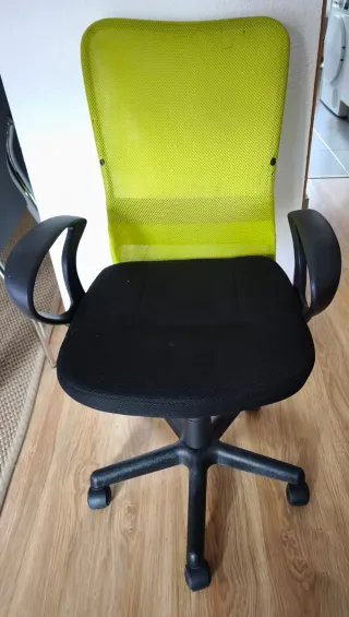 Silla de escritorio verde/amarilla