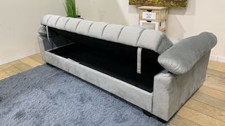 Sofá Cama Chaise Longue Gris