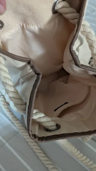 Mochila Beige y Marrón