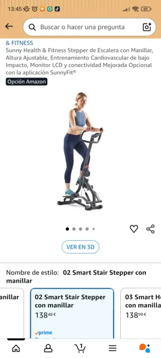 Stepper con manillar