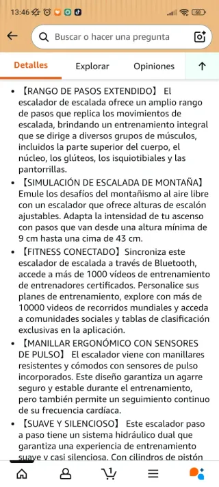 Stepper con manillar