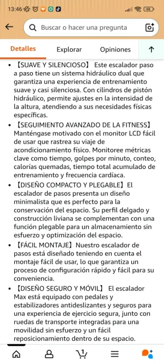 Stepper con manillar