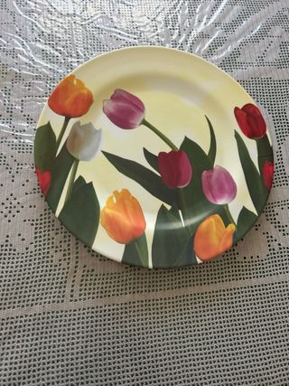 Vassoio plastica tulipani