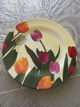 Vassoio plastica tulipani