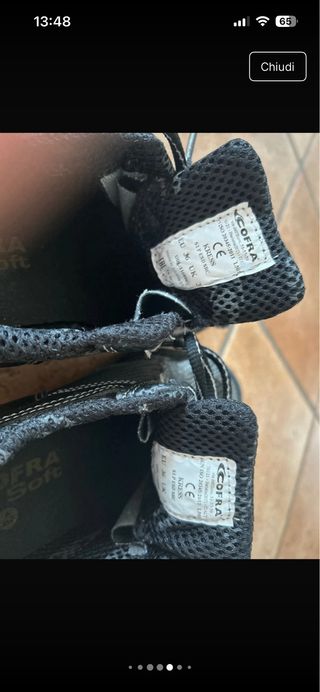 Scarpe antinfortunistiche Cofra taglia 36