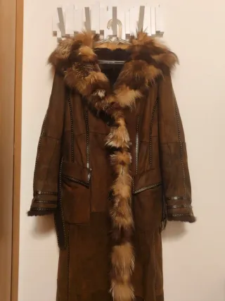 Cappotto montone pelliccia 48