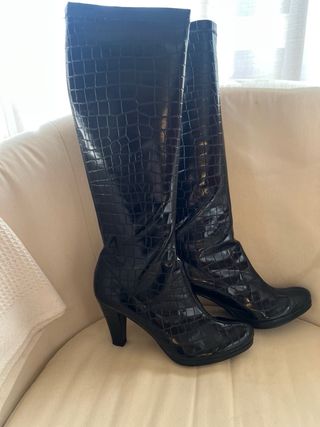 Botas Gadea Charol Negras Talla 40