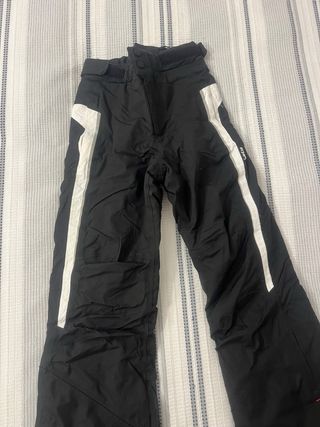 Pantalones de esquí negros y blancos