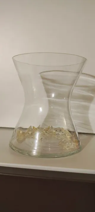 Vaso decorativo con quarzi finti