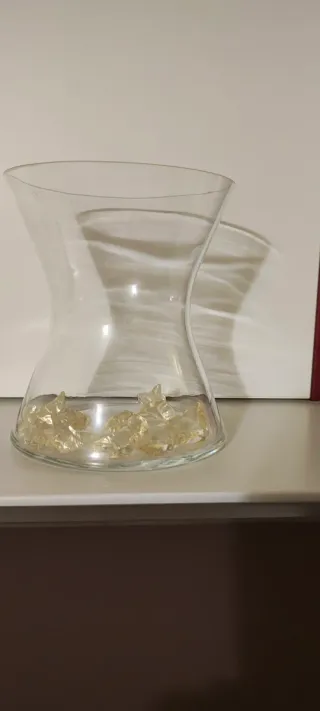 Vaso decorativo con quarzi finti