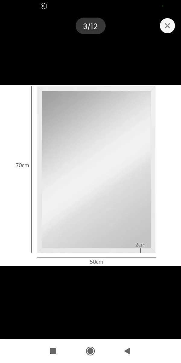 Espejo recibidor/baño 70x50cm