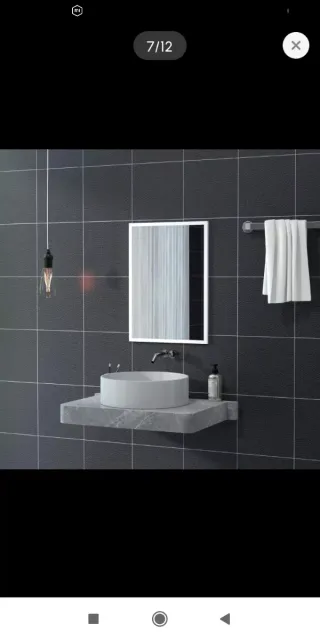 Espejo recibidor/baño 70x50cm