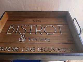 Vassoio Bistrot & Epicerie Legno e Metallo