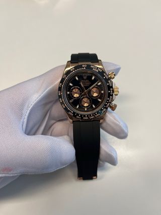 Reloj Rolex Daytona, negro y oro rosa