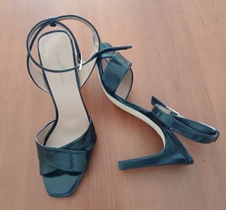 Sandalias Gloria Ortiz Piel Negras T.39