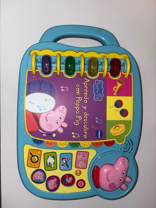 Pack Peluches Peppa Pig y Libro VTech