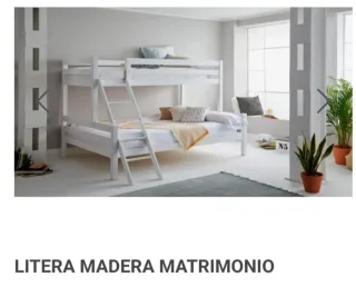 Litera Madera Matrimonio Blanca