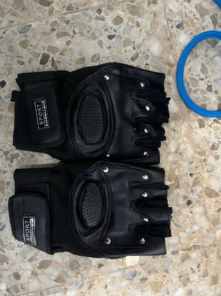 Guantes Deportivos Sin Dedos Negros