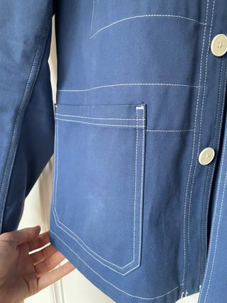 Chaqueta Zara Origins Azul