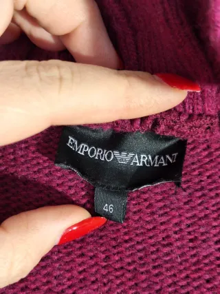 Cardigan Emporio Armani Viola lana