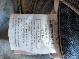 Pantalón vaquero largo Carhartt azul