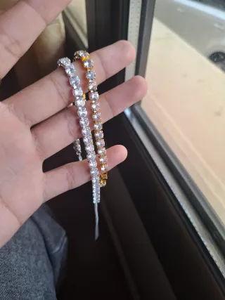 Pulseras de fantasía oro y plata