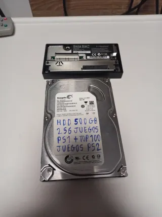Disco Duro Seagate 500GB PS2 + Juegos
