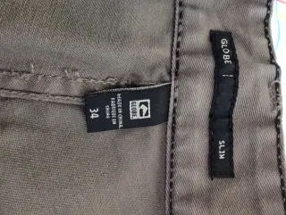 Pantalón largo Globe Gris Slim