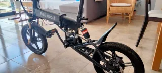 Bicicleta Eléctrica Plegable Negra