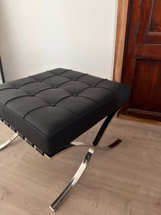 Taburete Vintage Nuevo Negro Barcelona