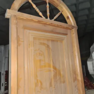 Puerta madera maciza castellana