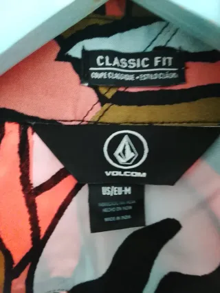 Camisa Volcon M Manga Corta Estampada