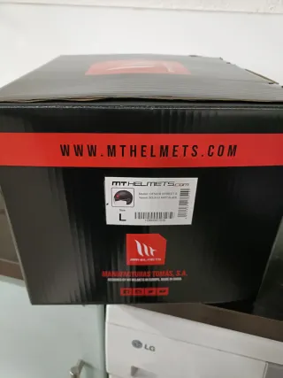 Casco MT Helmets OF501B Negro Mate Talla L