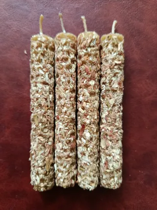 Lote velas cera de abeja 100% natural con Jazmín