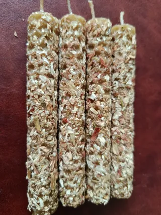 Lote velas cera de abeja 100% natural con Jazmín
