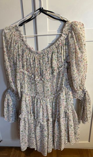 Vestido flores mesonera T.XS