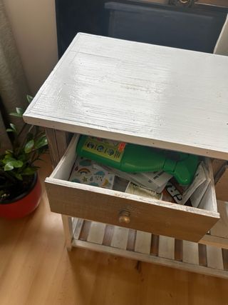 Mesa auxiliar salón madera