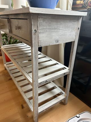 Mesa auxiliar salón madera