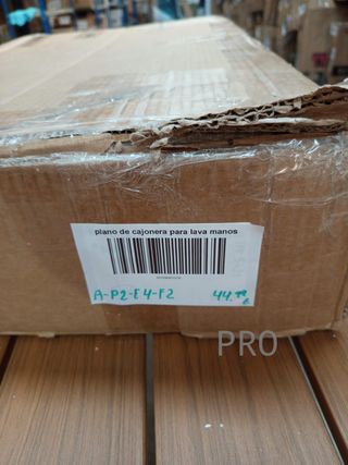 Plano de Cajonera baja para lava manos