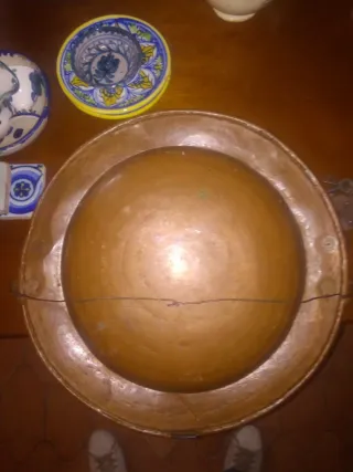 Brasero de bronce S XIX