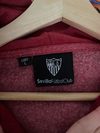Sudadera Sevilla FC con capucha roja