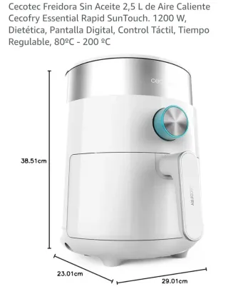 Cecofry Freidora de Aire 2.5L