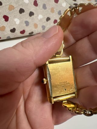 Cartier Tank Chapado Oro Vintage Suizo