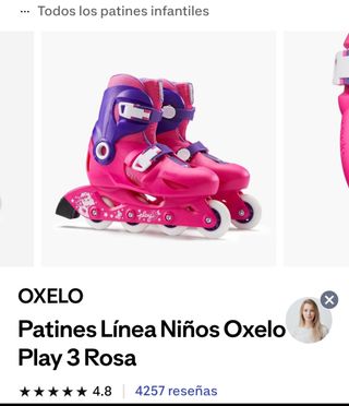 Patines extensibles Oxelo 27-30 + CASCO