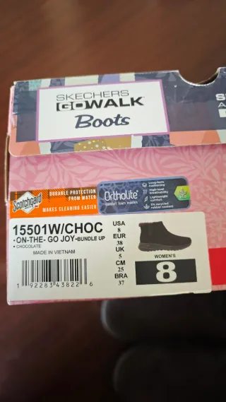 Botines Skechers Piel Ante Marrones